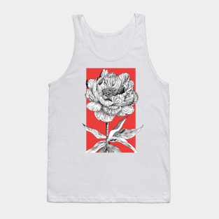 Ink - Peony Variation 1 Tank Top